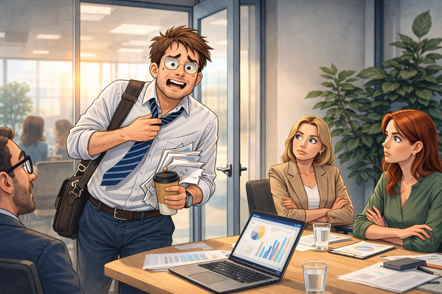 Подрядчик на встрече